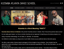 Tablet Screenshot of kizombadanceatlanta.com